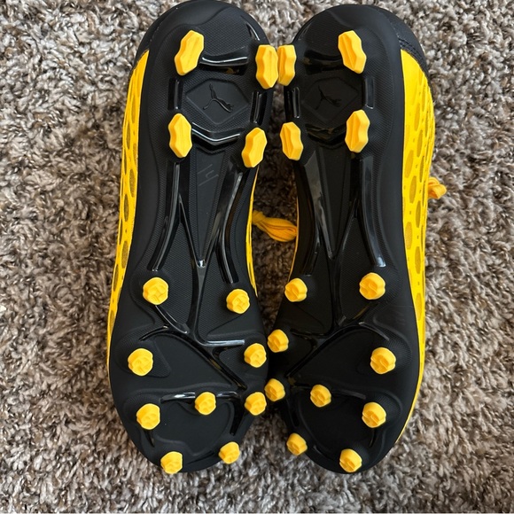 Puma Future Netfit Ignite Indoor Soccer Shoes Yellow Black Mens US Size 6C - Picture 5 of 8